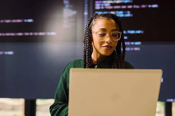 Contributor working on an AI training project